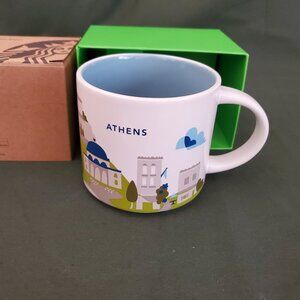 Starbucks ATHENS You Are Here Series Coffee 14 oz cup Mug Brand New Box